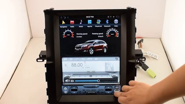 tesla style Vertical screen android 12 1' car stereo gps for toyota highlander смотреть онлайн