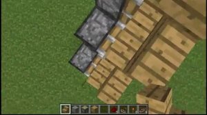 Механизмы Minecraft:Невидимая лестница в стене.