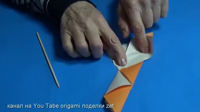 Лисичка оригами из бумаги origami fox смотреть онлайн