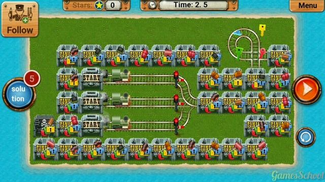 Rail Maze 2 Short Level Gameplay - Train Puzzle Game - Android Gameplay #2183 смотреть онлайн