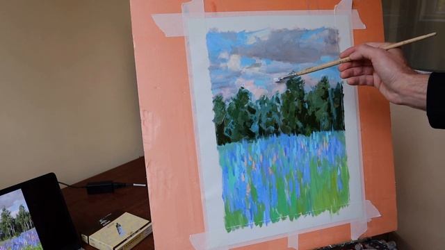 Небо в траве. Авторский повтор картины смотреть онлайн