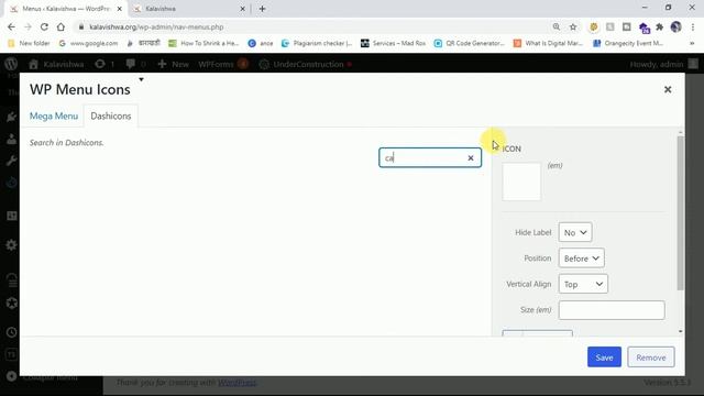 How to add Menu Icons in WordPress Website | WordPress Website में Menu Icons कैसे जोड़ें смотреть онлайн