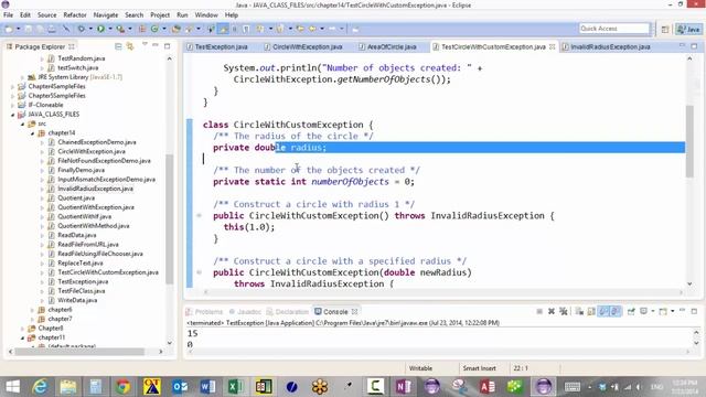 Chapter 14 - Custom Exceptions смотреть онлайн