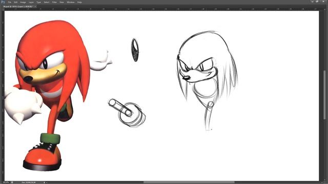 How to Draw Knuckles (How2Draw THE RIGHT WAY Ep. II) смотреть онлайн