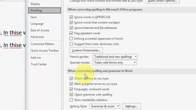 How to Hide/Stop Red & Blue Underline in MS Word (Word 2007-2016) смотреть онлайн