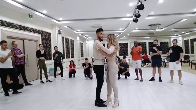 Оксана и Саид. Мастер класс на фестивале танцев в Сиде, Турция 2023 #dance #kizomba смотреть онлайн