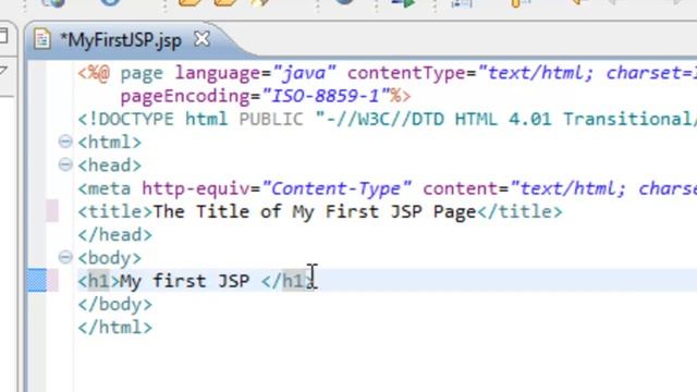 My First Web Application in Java Server Pages (JSP) смотреть онлайн