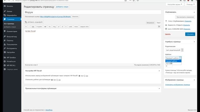 Форум на вордпресс - PrimeForum от WP-Recall (overview WordPress forum) смотреть онлайн