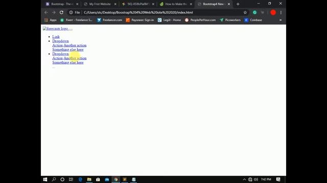 Responsive Bootstrap Website Tutorial with Full Screen Landing Page part-1 By FreelancerSobuz Isla смотреть онлайн
