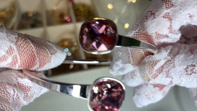 Ксюпинг браслет с кристаллами Сваровски под серебро смотреть онлайн