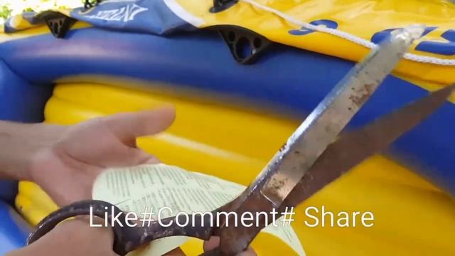 How to patch a hole in a Inflatable boat(Intex Challenger 3) смотреть онлайн