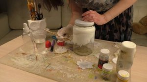 Декупаж стеклянной банки для сыпучих продуктов. Мастер-класс