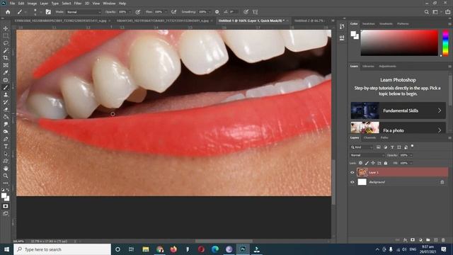 Changing Lipstick Color in Photoshop | Tagalog tutorial смотреть онлайн