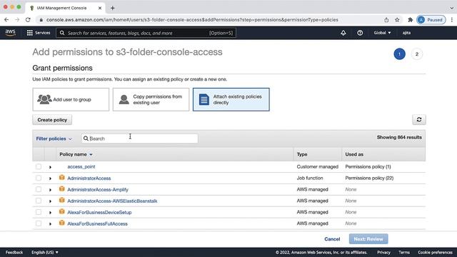 How can I grant a user access to a specific folder in my Amazon S3 bucket? смотреть онлайн