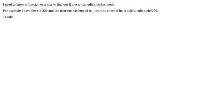 Drupal: Check if user can edit node with certain ID смотреть онлайн