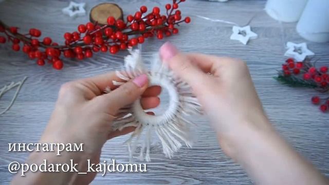 Елочные игрушки в эко стиле своими руками/новогодние игрушки макраме мастер класс/christmas tree to смотреть онлайн