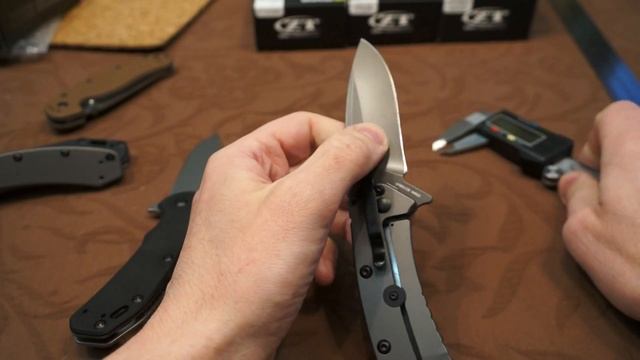 Kershaw Cryo II и визуальное сравнение его с Cryo I, Thermite и ZT0566