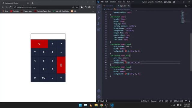 Calculator UI Design | Smooth Coding | Html Css and Javascript смотреть онлайн