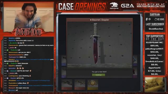 РЕАКЦИЯ ЛЮДЕЙ,НА ВЫПАДЕНИЕ ИМ НОЖЕЙ В CS:GO#6|KNIFE CS:GO смотреть онлайн