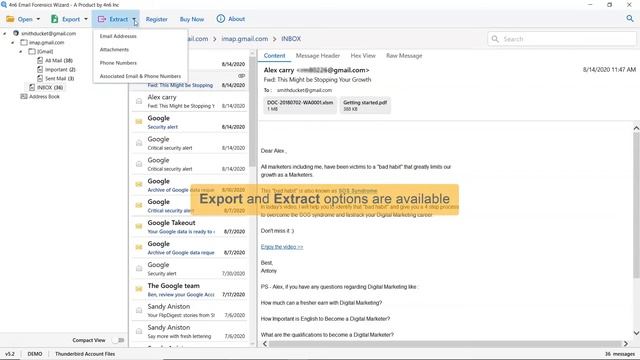 How to Extract Attachments from Thunderbird Email Client Using 4n6 Mozilla Thunderbird Extractor смотреть онлайн