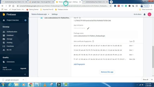 How to add Sha1 Certificate for Firebase Project смотреть онлайн