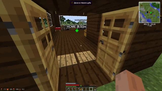 Minecraft 365 days | Day 9 | Солнечный опреснитель, помпа, деревня! смотреть онлайн