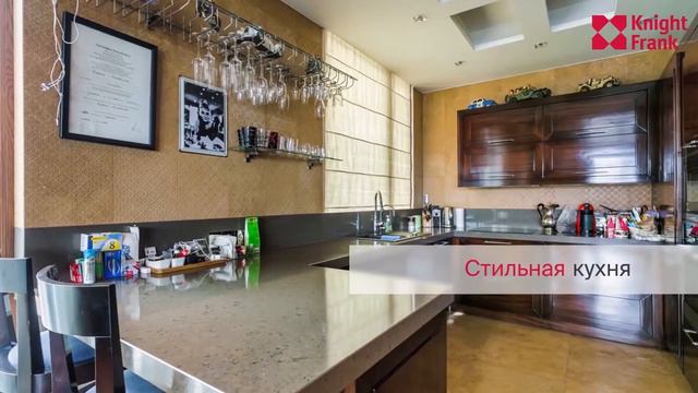 Дизайнерский пентхаус с камином в Barkli Plaza на Остоженке от Knight Frank смотреть онлайн