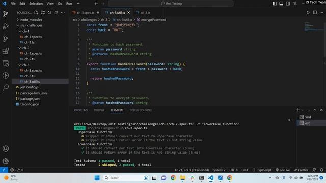 Challenge 3 | Unit test for password validation | Test validatePassword function. смотреть онлайн