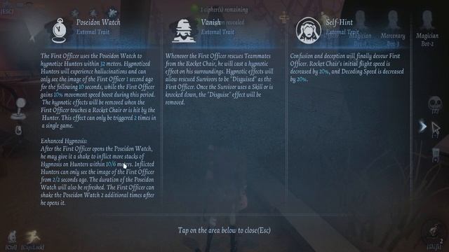 Новая механика часов Первого Офицера / Способности Первого Офицера / Identity V - First Officer смотреть онлайн