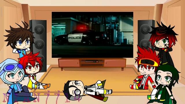 Monkart Boy React Bumblebee Vs Barricade | Transformers 2007 | Part 1 | #gachaclub#gachareact