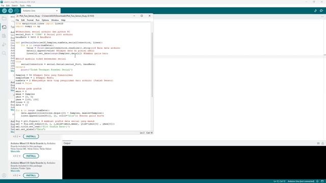 Elektronika Lanjut || Interface Real Time Plot Dua Data Sensor Berbasis Python 3 смотреть онлайн