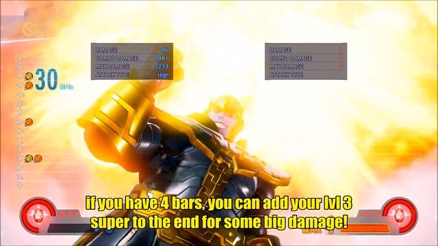 Marvel vs Capcom: Infinite - Thanos advanced combos guide смотреть онлайн