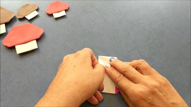 Гриб оригами | Origami paper mushroom смотреть онлайн