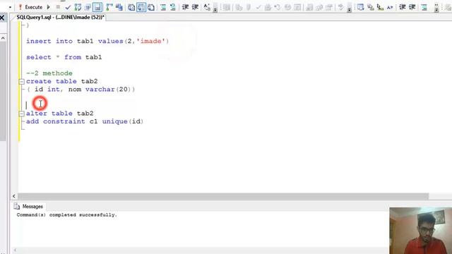 5#Cours SGBD1 SQL Server (contraint/constraint ) Darija смотреть онлайн