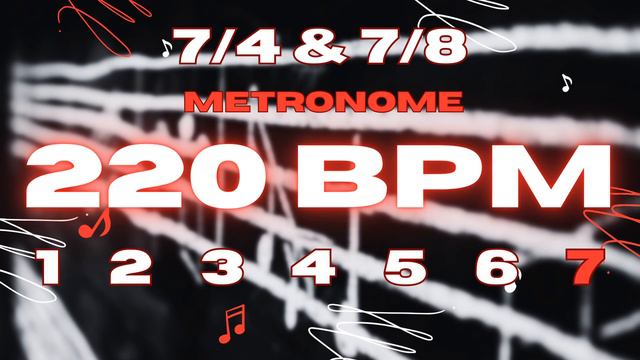 220 BPM - 7/4 & 7/8 Metronome смотреть онлайн