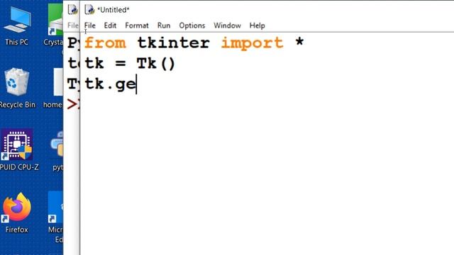 How to create Tkinter window? смотреть онлайн