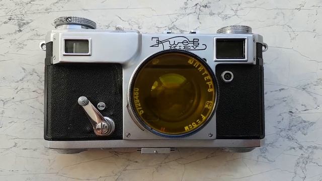 Фотоаппарат «Киев», Модель IIA (2а), СССР, 1957 год. Звук и работа автоспуска. смотреть онлайн