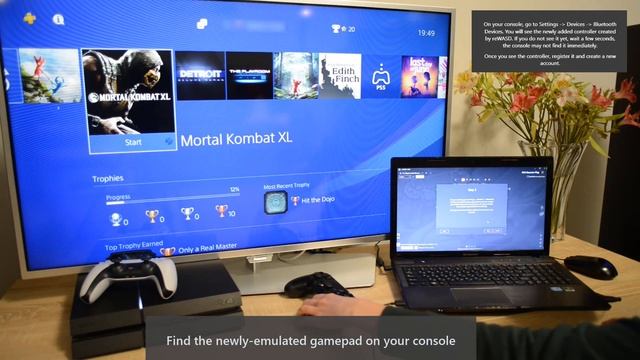 Use reWASD and Bluetooth Adapter to play PlayStation 4 games with Mouse and Keyboard смотреть онлайн