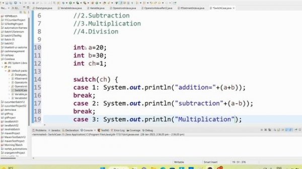 CONTROL FLOW STATEMENT SWITCH CASE|WHAT IS SWITCH CASE IN JAVA