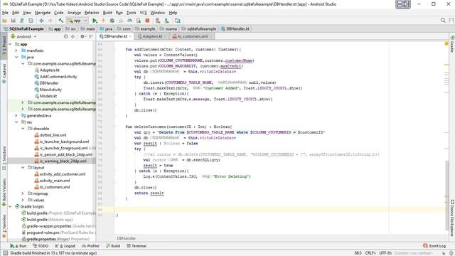Part 2 SQLite Database Update and Delete Records in Android Studio by Kotlin смотреть онлайн