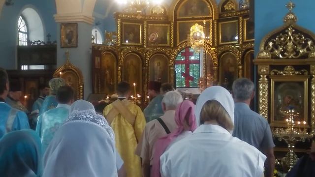 Всенощное бдение в канун  престольного праздника Успения Пресвятой Богородицы, город Лабинск