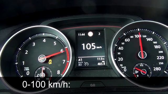 Volkswagen Golf GTI 2.0 TSI Performance 230 KM - acceleration 0-160 km/h смотреть онлайн