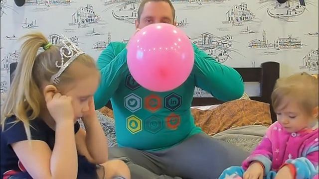 Новый челлендж - лопни шарик! Надуй шарик чтобы он лопнул смотреть онлайн