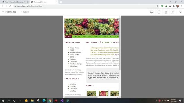Fleur : Agriculture Bootstrap HTML Template смотреть онлайн