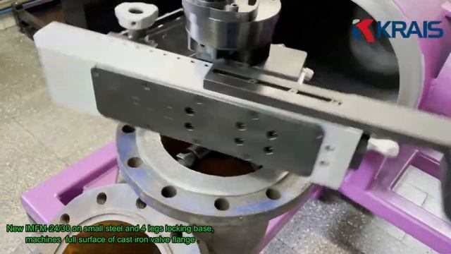 IMFM-24/30 - станок для ремонта фланцев с внутренним креплением смотреть онлайн