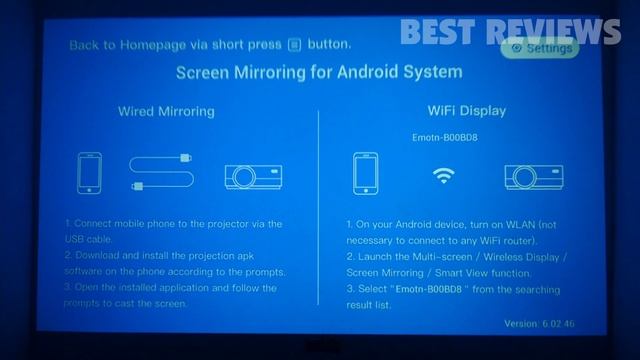 Emotn C1 WiFi Bluetooth Projector Review смотреть онлайн