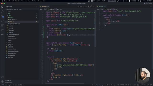 #11 - Next.js v13 İlk Bakış - Hata Sayfası - error.js смотреть онлайн