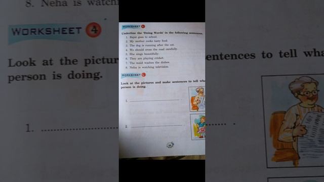 Verbs/ Worksheet 3 &4 смотреть онлайн