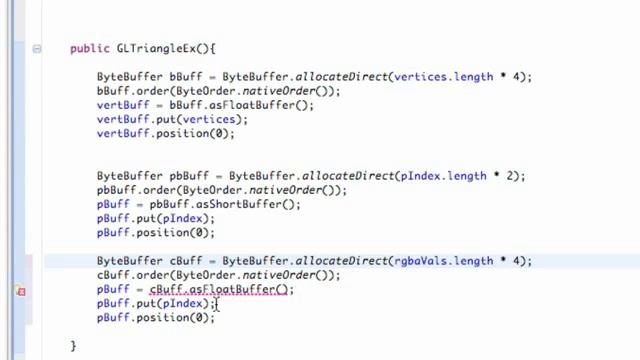 Android Application Development Tutorial 183 OpenGL Vertex Color Buffer YouTube смотреть онлайн