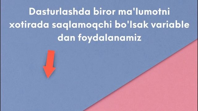 #03 Dasturlash Kursi | Dasturlash asoslari | Ekranga chiqarish | Variable смотреть онлайн